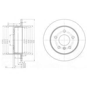 DELPHI BG3910C Тормозной диск