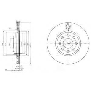 DELPHI BG4004C Тормозной диск