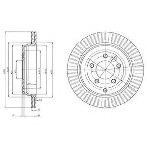 DELPHI BG4020C Тормозной диск