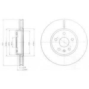 DELPHI BG4189C Тормозной диск