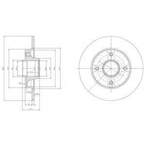 DELPHI BG9021RSC Тормозной диск