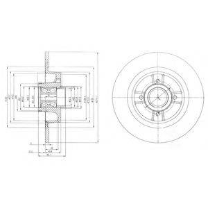 DELPHI BG9029RSC Тормозной диск