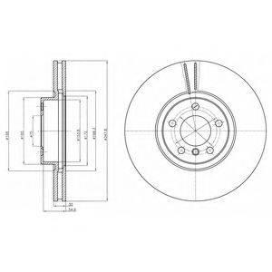 DELPHI BG9063C Тормозной диск