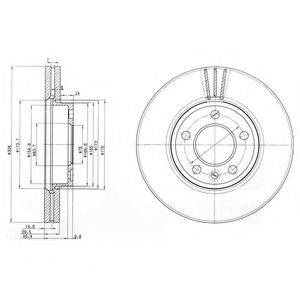 DELPHI BG9891C Тормозной диск