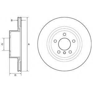 DELPHI BG4644C Тормозной диск