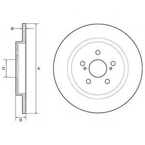 DELPHI BG4650C Тормозной диск