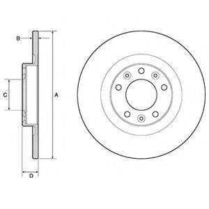 DELPHI BG4662C Тормозной диск