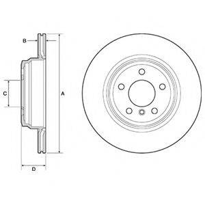 DELPHI BG4665C Тормозной диск