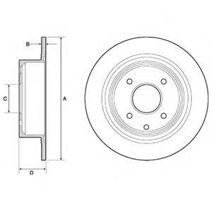 DELPHI BG4666C Тормозной диск