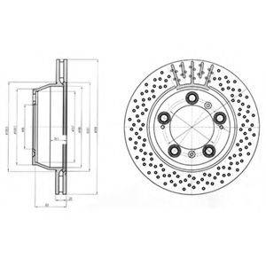 DELPHI BG4163C Тормозной диск