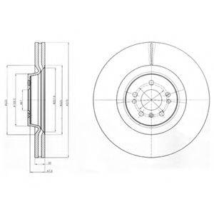 DELPHI BG9060C Тормозной диск