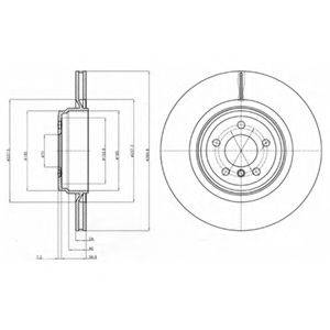 DELPHI BG9078C Тормозной диск