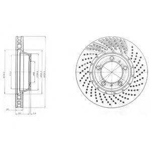 DELPHI BG9094C Тормозной диск