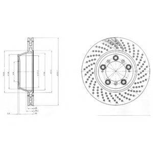 DELPHI BG9097C Тормозной диск