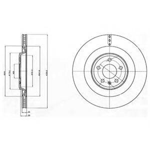 DELPHI BG4387C Тормозной диск