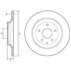 DELPHI BG4567C Тормозной диск