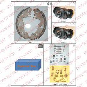 DELPHI 641 Комплект тормозных колодок