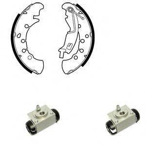 DELPHI KP1099 Комплект тормозных колодок