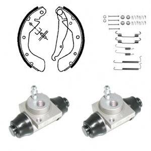 DELPHI 968 Комплект тормозных колодок