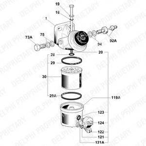DELPHI 6260B641B Топливный фильтр