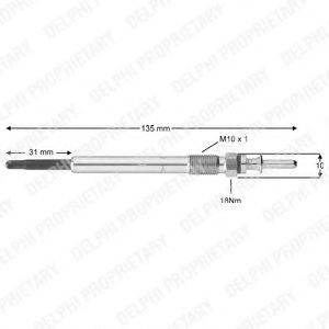 DELPHI HDS384 Свеча накаливания