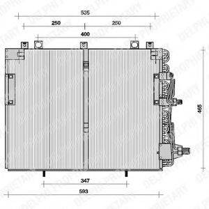 DELPHI TSP0225036 Конденсатор, кондиционер