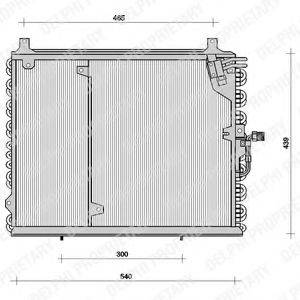 DELPHI TSP0225038 Конденсатор, кондиционер