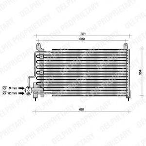 DELPHI TSP0225049 Конденсатор, кондиционер