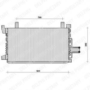 DELPHI TSP0225058 Конденсатор, кондиционер