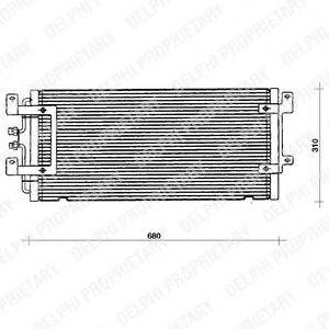 DELPHI TSP0225075 Конденсатор, кондиционер