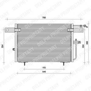 DELPHI TSP0225083 Конденсатор, кондиционер