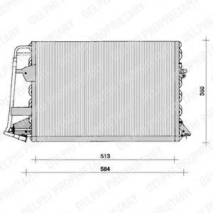 DELPHI TSP0225099 Конденсатор, кондиционер