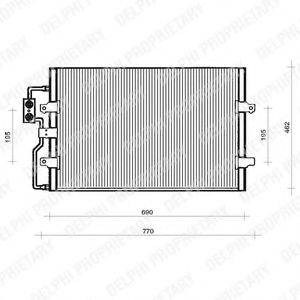 DELPHI TSP0225110 Конденсатор, кондиционер