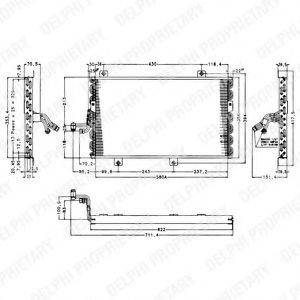 DELPHI TSP0225154 Конденсатор, кондиционер