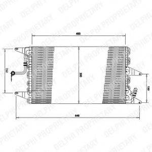 DELPHI TSP0225162 Конденсатор, кондиционер