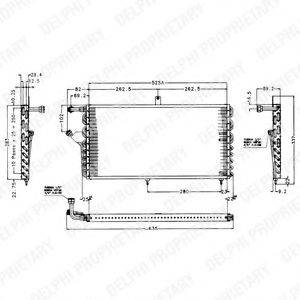 DELPHI TSP0225174 Конденсатор, кондиционер