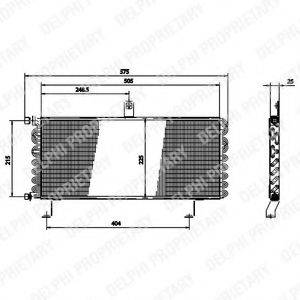 DELPHI TSP0225175 Конденсатор, кондиционер