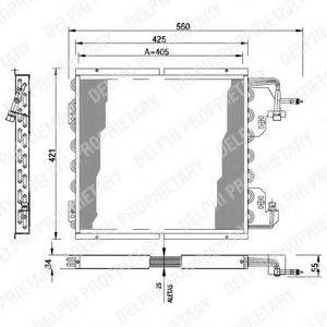 DELPHI TSP0225178 Конденсатор, кондиционер