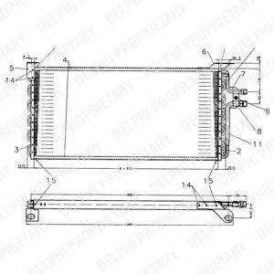 DELPHI TSP0225179 Конденсатор, кондиционер