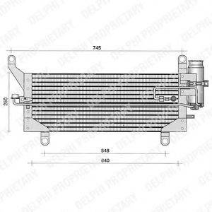 DELPHI TSP0225188 Конденсатор, кондиционер