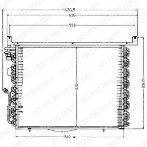 DELPHI TSP0225192 Конденсатор, кондиционер