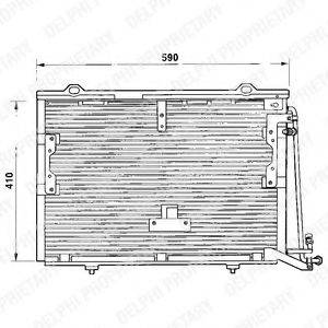 DELPHI TSP0225193 Конденсатор, кондиционер