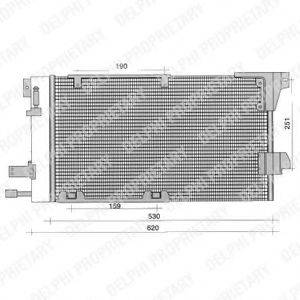 DELPHI TSP0225196 Конденсатор, кондиционер