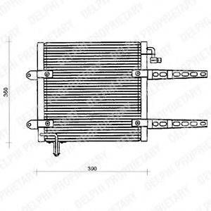 DELPHI TSP0225205 Конденсатор, кондиционер