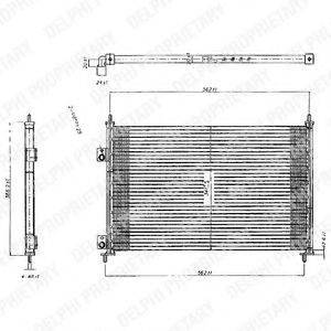 DELPHI TSP0225209 Конденсатор, кондиционер