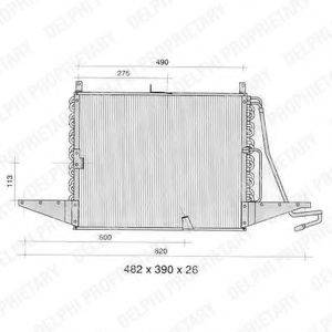 DELPHI TSP0225273 Конденсатор, кондиционер