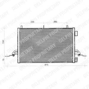 DELPHI TSP0225276 Конденсатор, кондиционер