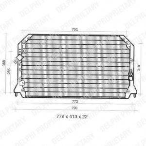 DELPHI TSP0225309 Конденсатор, кондиционер