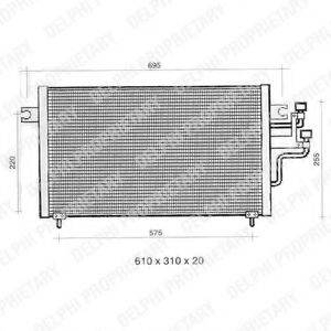 DELPHI TSP0225334 Конденсатор, кондиционер