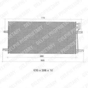 DELPHI TSP0225393 Конденсатор, кондиционер